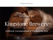 Tablet Screenshot of kingstonebrewery.co.uk
